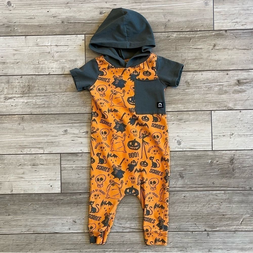 Rags | Disney Nightmare Before Christmas Hooded Romper | Size: 12-18 Months